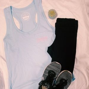 Lauren James Baby Blue Racerback Tank